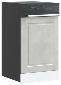 mosogatógép panel Porto&quot; Beton szürke 45x1,5x67 cm Mérnöki fa&quot;