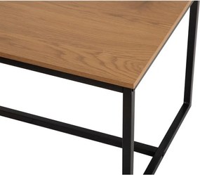 Natúr színű dohányzóasztal tölgyfa dekorral 47x90 cm Norden – Bonami Essentials