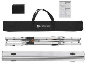 Juskys Picco összecsukható kempingasztal - ezüst