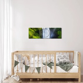 Kép - Skogafoss vízesés (órával) (90x30 cm)