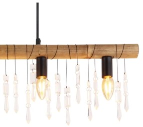 Globo 15532-5H - KIRA kábeles csillár 5xE14/40W/230V fekete/barna