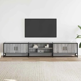 szürke sonoma színű szerelt fa TV-szekrény 210 x 35 x 41 cm