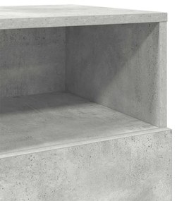 betonszürke éjjeliszekrény 2 fiókkal 36x36x68 cm