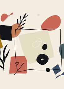 Poszter 39,5x55cm Absztrakt Párbeszéd