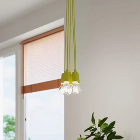 Csillár zsinóron DIEGO 3xE27/60W/230V sárga