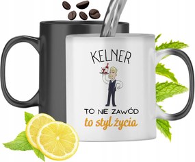 Mágikus Bögre Pincérnek Színváltós, fényképes nyomattal