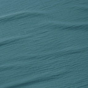 Goldea muszlin párnahuzat - petrolkék 40 x 40 cm