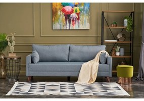 Világoskék kinyitható kanapé 208 cm Bella – Balcab Home