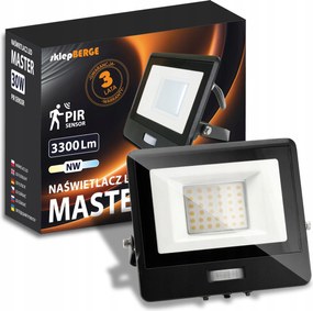 Halogén Led Fényvető Pir Mozgásérzékelő 30W 3300LM Hatékony Tartós IP65