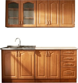 Alapkonyha, égerfa, LORA MDF NEW KLASIK