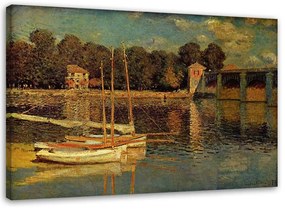 Gario Vászonkép Argenteuil-i híd - Claude Monet, reprodukció Méret: 60 x 40 cm