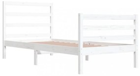 vidaXL fehér tömör fenyőfa ágykeret 90x200 cm
