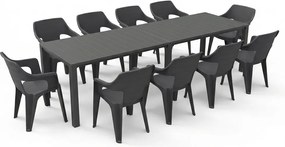 Florin 10+1 kerti bútor garnitúra szett