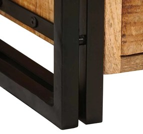TV szekrény Barna 120 x 30 x 50 cm Tömör durva mangófa