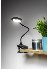 Lámpa Asztali RINGO, 4W, 200lm.DC5V, 1A, 3000K-6000K, 3-CCT, bat.1200 mAh, Ra>80, fényerő-szabályozás, fekete