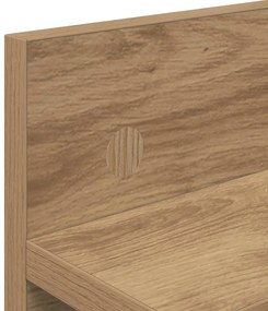 Fali Kabáthorog kézműves tölgy 60 x 10.5 x 18 cm Faanyag