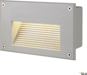 SLV 229702 BRICK Kültéri Falba Építhető Lámpa Átlátszó, Szürke LED IP54