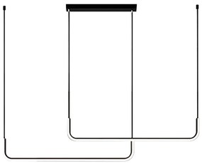 LED Csillár zsinóron HORIZONT 2xLED/11W/230V fekete
