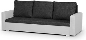 LEO Háromszemélyes kinyitható kanapé Fekete/fehér