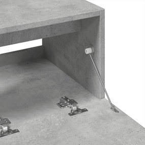 betonszürke szerelt fa mosdószekrény 78 x 37 x 59 cm