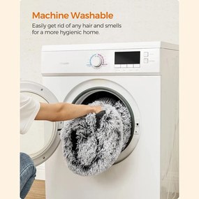 Kisállat fekhely, párnázott, mosható kutyafekhely, világosszürke | FEANDREA