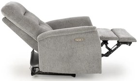 JAMAL elektromos relax fotel szürke
