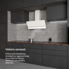 Klarstein Velaire páraelszívó, Elegáns, minimalista, nagy teljesítményű, A++ energiaosztály, 820 m³/h, 90 cm