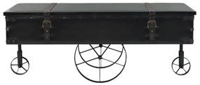 MDF és fenyő dohányzóasztal 110 x 55 x 43 cm