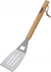 Bbq grillsütő forgató 46 cm rozsdamentes acélból, dřev.ruk .