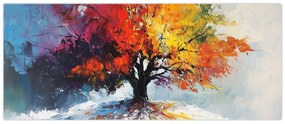 Kép - Színes fa (120x50 cm)