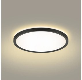 Brilagi - LED Fürdőszobai lámpa ULTRA SLIM LED/12W/230V átm. 22,5 cm fekete IP54