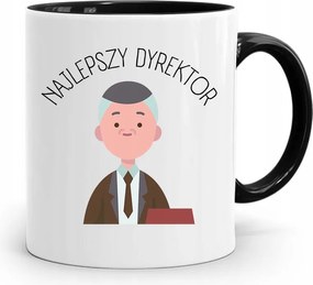 Az Igazgató Számára A Legjobb Igazgató Bögre Fekete, fényképes nyomtatással