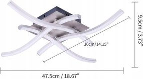 Allomn Led Mennyezeti Lámpa 24 W