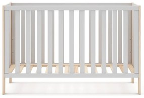 Fehér-natúr színű babaágy 60x120 cm Esteban – Marckeric