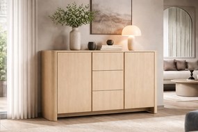 Sorrenti komód 168 cm fiókokkal – vicenza tölgy