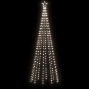 hideg fehér fényű karácsonyfa tüskével 310 LED-del 300 cm