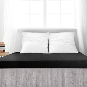 4Home Ideal frottír lepedő fekete, 140 x 200 cm, 140 x 200 cm
