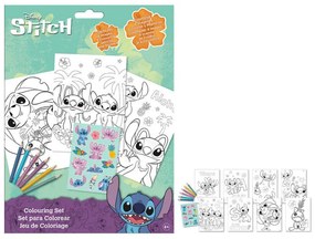 Disney Lilo és Stitch, A csillagkutya színező szett matricával