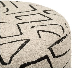 Bézs buklé puff Nairobi – Mauro Ferretti