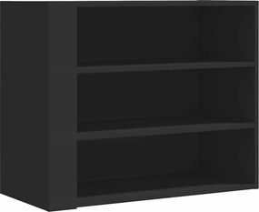 vidaXL fekete szerelt fa faliszekrény 75 x 35 x 60 cm