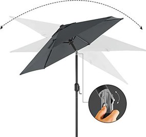 Kerti Napernyő  2,1 m, UPF 50+,  dönthető, talp Nélkül, szürke