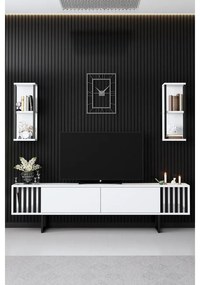 TV szekrény Chrome Line - White, Black