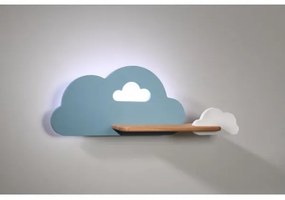 LED gyerekszoba fali lámpa CLOUD polccal LED/5W/230V kék-fehér