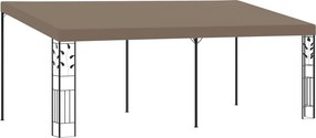 vidaXL tópszínű falra szerelhető pavilon 6 x 3 x 2,5 m