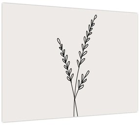 Üveg kép - rét virág N⁰2 (70x50 cm)