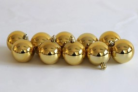 Arany mű karácsonyi gömbök 5cm 10db