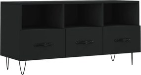 vidaXL fekete szerelt fa TV-szekrény 102 x 36 x 50 cm