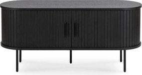 TV Állvány Fekete színben. 2 ajtós. TRISH 120 cm