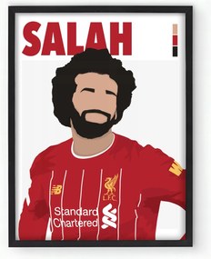 Mohamed Salah Labdarúgó keretes poszter 20x30 cm Ajándék ötlet