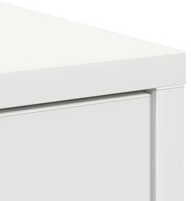 fehér komód fiókokkal és ajtókkal 73x31x90 cm
